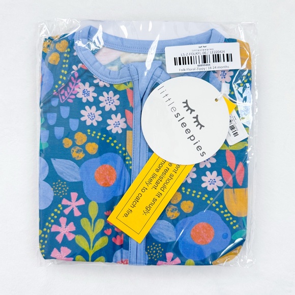 Little Sleepies Other - Little Sleepies Folk Floral Zippy 18-24 months NWT NIB
